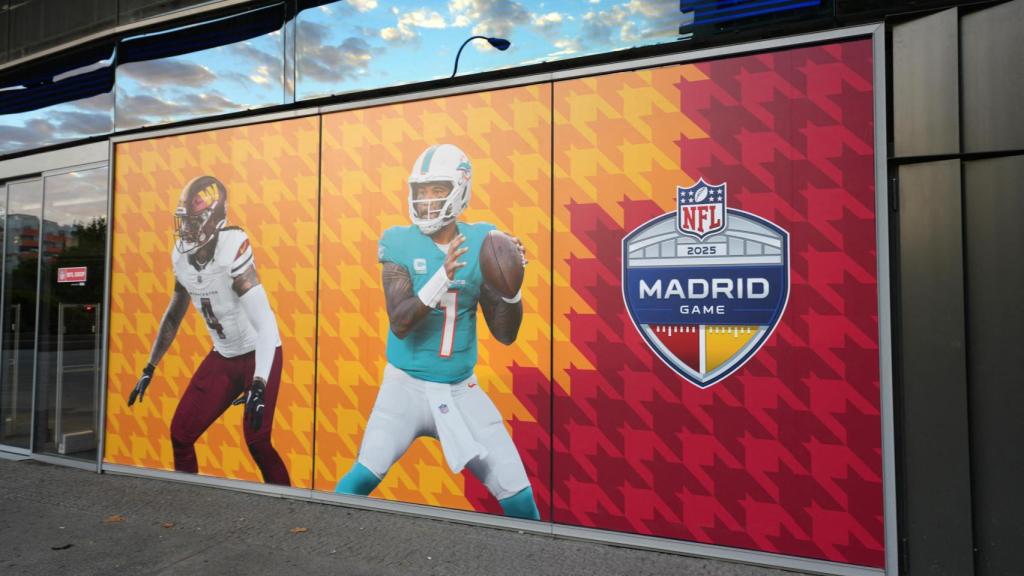 Imagen promocional del partido de la NFL en el Santiago Bernabéu
