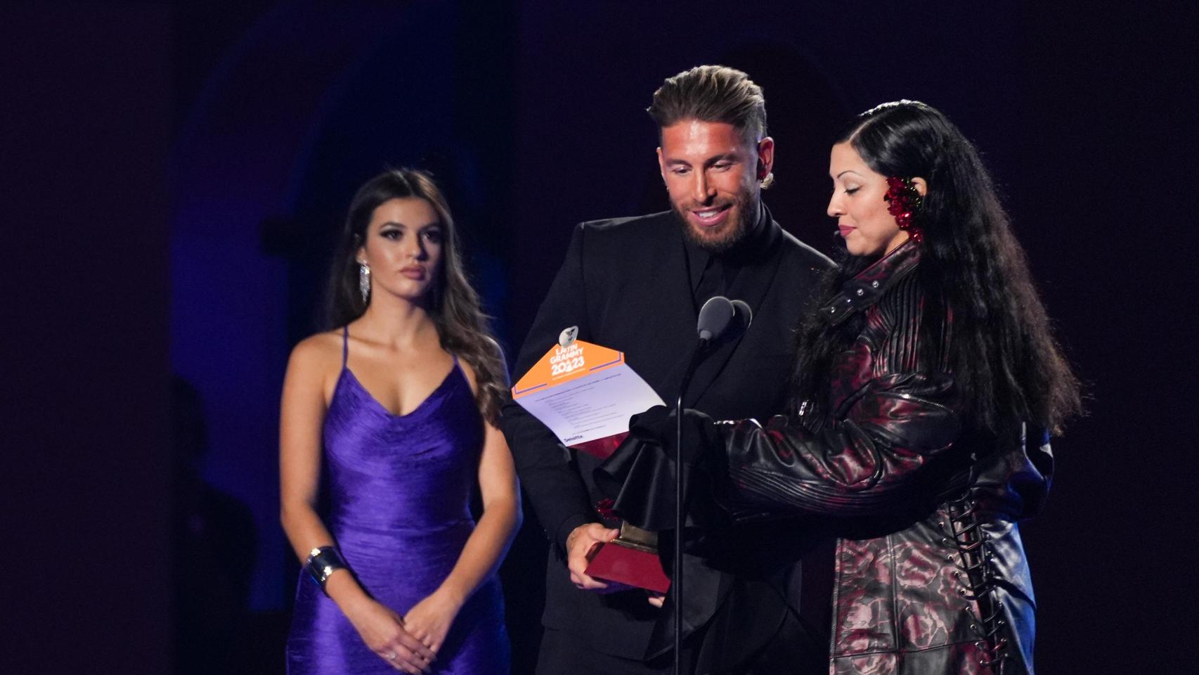 Sergio Ramos durante la entrega de premios de los Latin Grammy en Sevilla