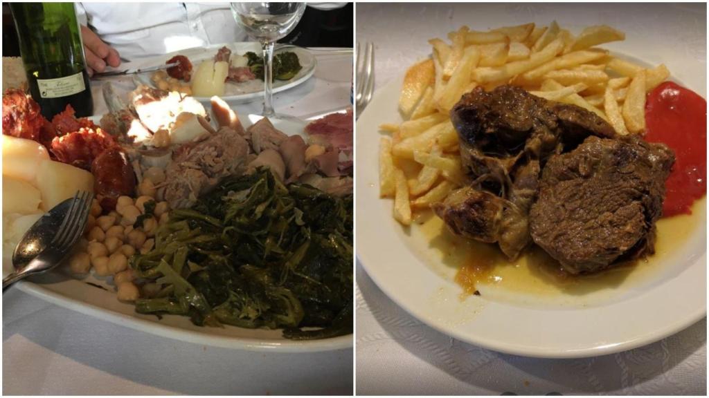 Algunos platos de Restaurante Galicia