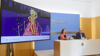 La concejala de Cultura, Educación y Turismo, Sara Fernández y el director del festival, José Luis Archelergues