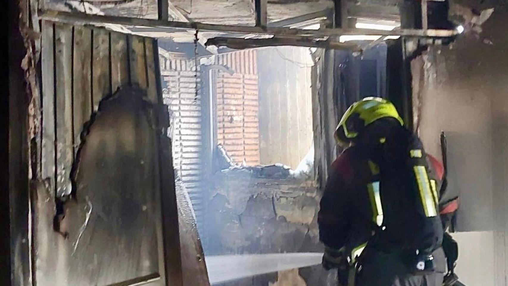 Una imagen del incendio.