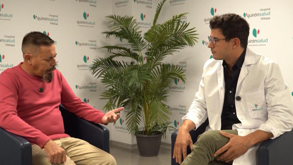 Rubén Marfil y el doctor Rodrigo Oliva.