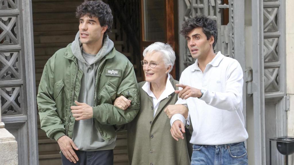 Los Javis, en su última imagen pública en Madrid, paseando con Glenn Close.