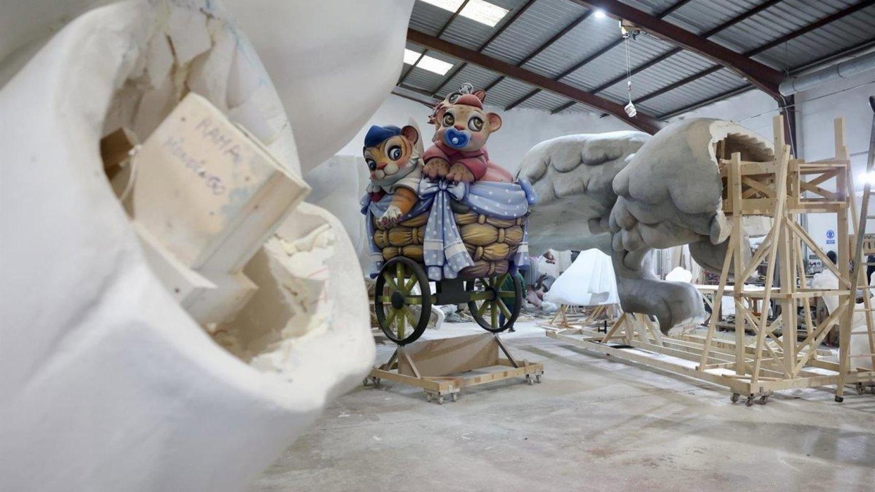 Un taller de la Ciudad del Artista Fallero. EP