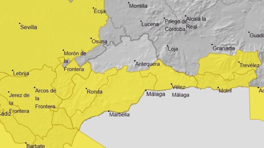 Mapa de avisos de la Aemet de este vienres.