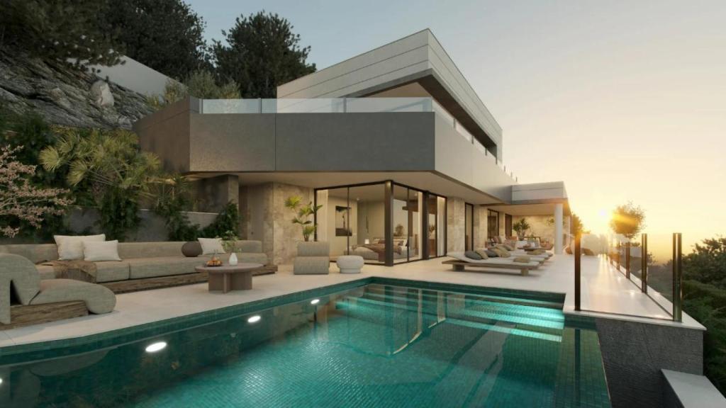 Infografía de la villa vendida en Pinares de San Antón.