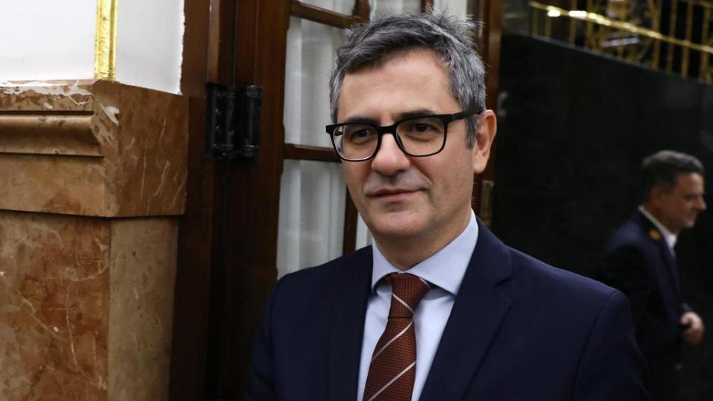 Félix Bolaños, ministro de Presidencia, este jueves en el Congreso de los Diputados.