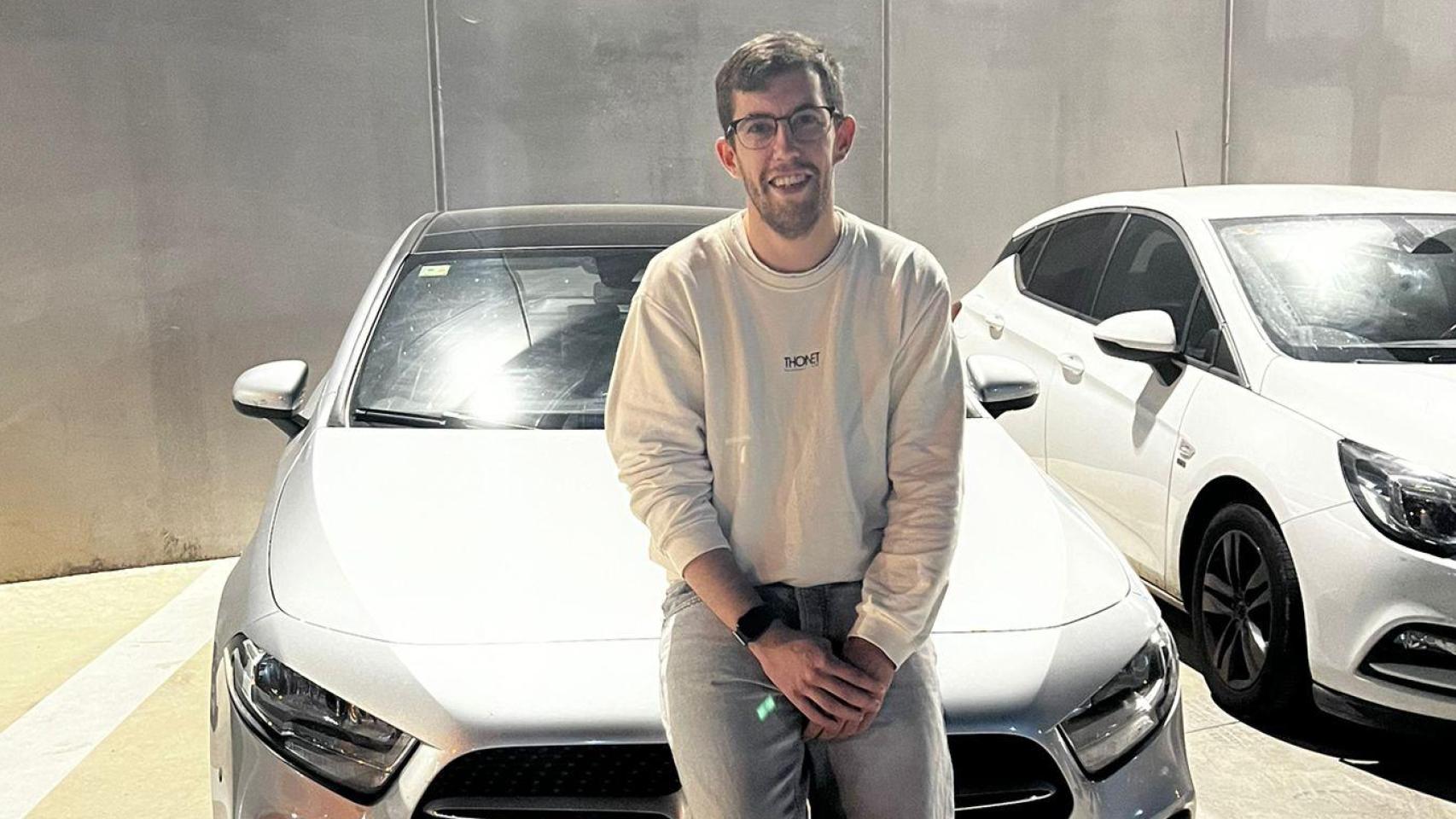 Señal que anuncia la entrada en una Zona de Bajas Emisiones (ZBE) de Madrid.