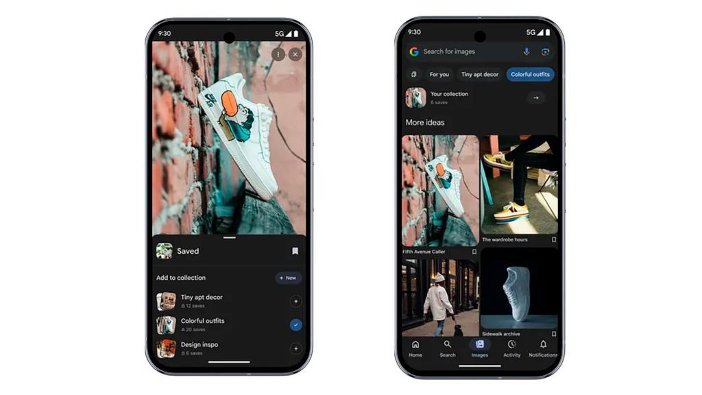 La nueva pestaña Imágenes de la app de Google