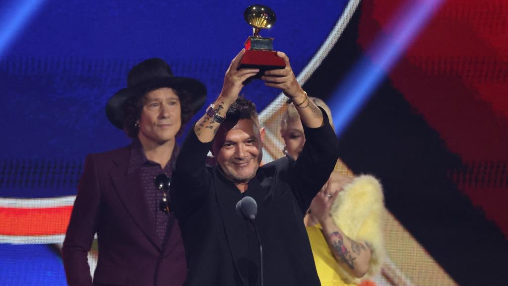 Alejandro Sanz en los Latin Grammy.