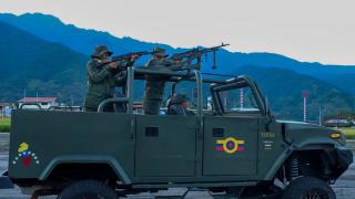 Members of the Venezuelan Armed Forces during maneuvers ordered by Nicolas Maduro.