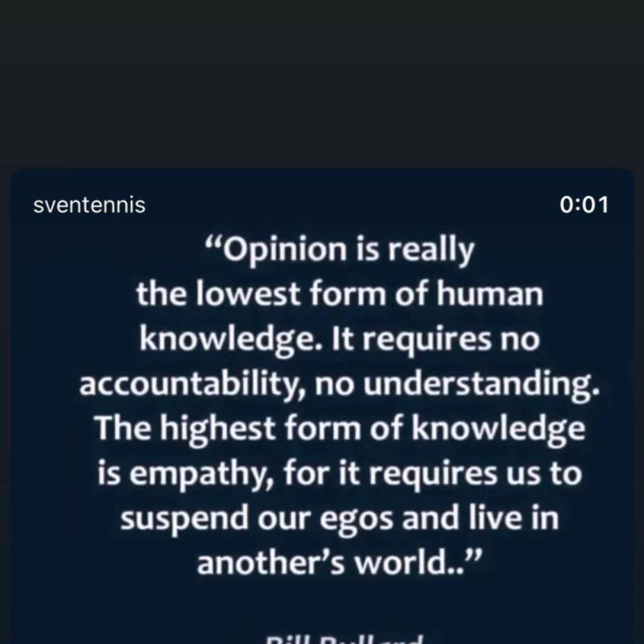 El mensaje del entrenador de Sinner en las redes sociales.