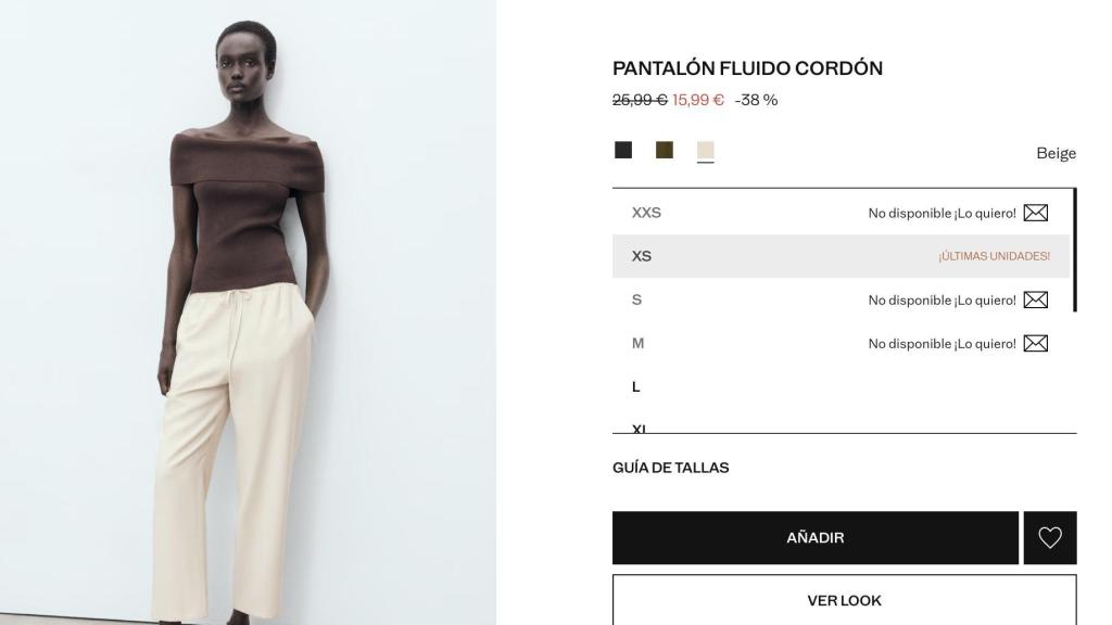 Pantalón fluido cordón. REF. 17091171