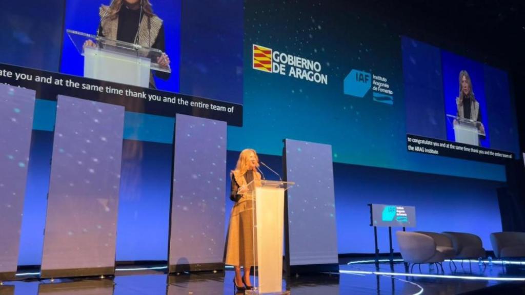 La vicepresidenta y consejera de Presidencia, Economía y Justicia del Gobierno de Aragón, Mar Vaquero.