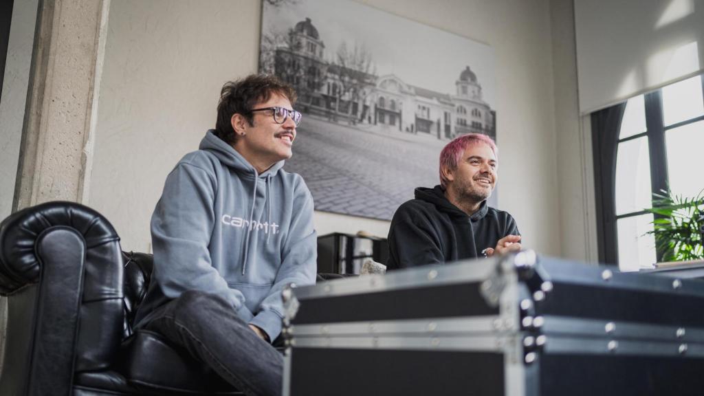 José Krespo y Daniel Marco, en un instante de su entrevista con EL ESPAÑOL.