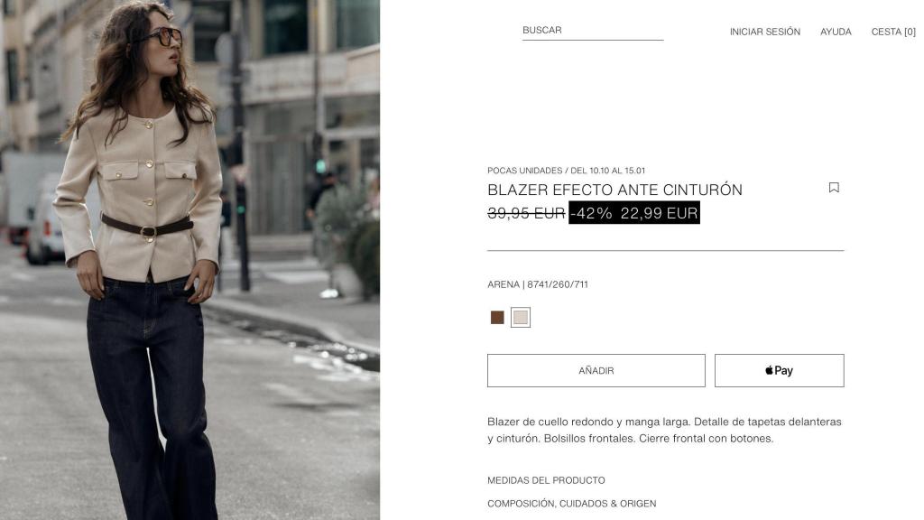 Blazer efecto ante. Ref. 8741/260/711