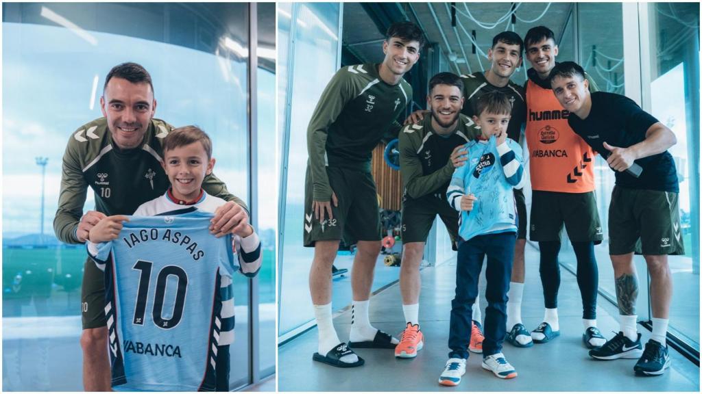 Pablo, el niño que se besó el escudo del Celta ante Lamine Yamal: Este es el mejor escudo