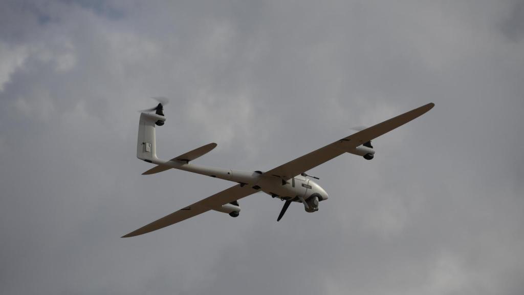 Aeronave no tripulada en vuelo