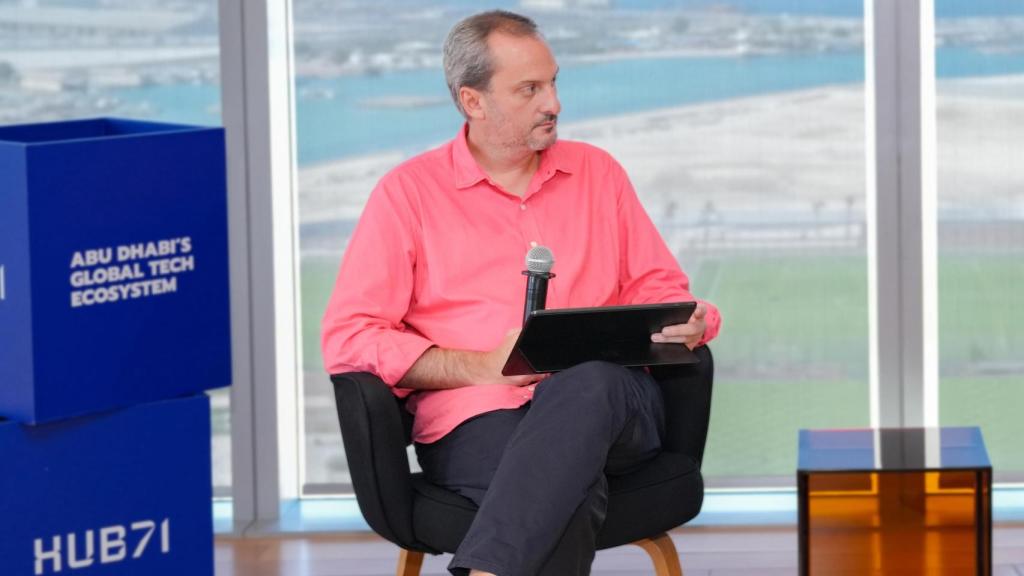 Jaime Bañón, durante una charla en Abu Dabi.
