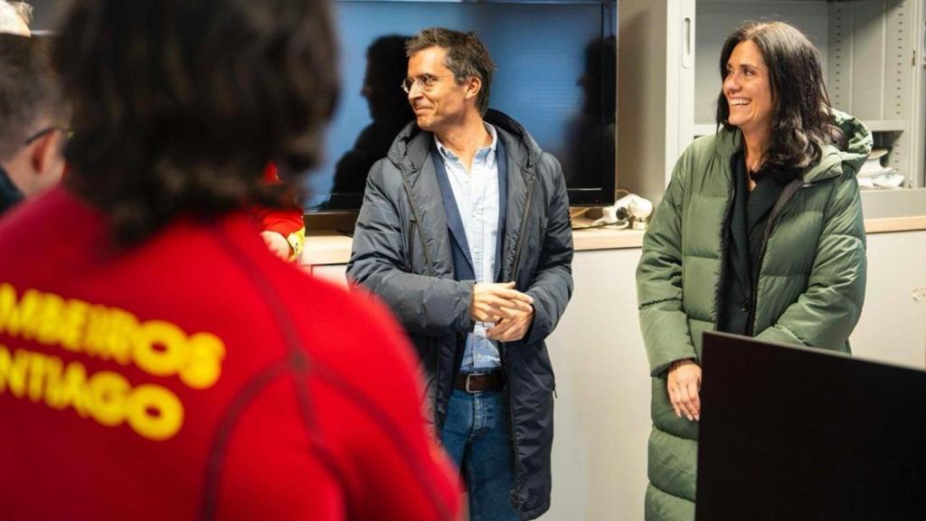El portavoz del PP de Santiago, Borja Verea, y la secretaria general del PPdeG, Paula Prado.
