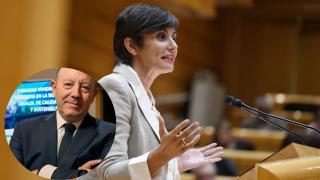 Montaje de Gonzalo Bernardos con la ministra de Vivienda, Isabel Rodríguez.