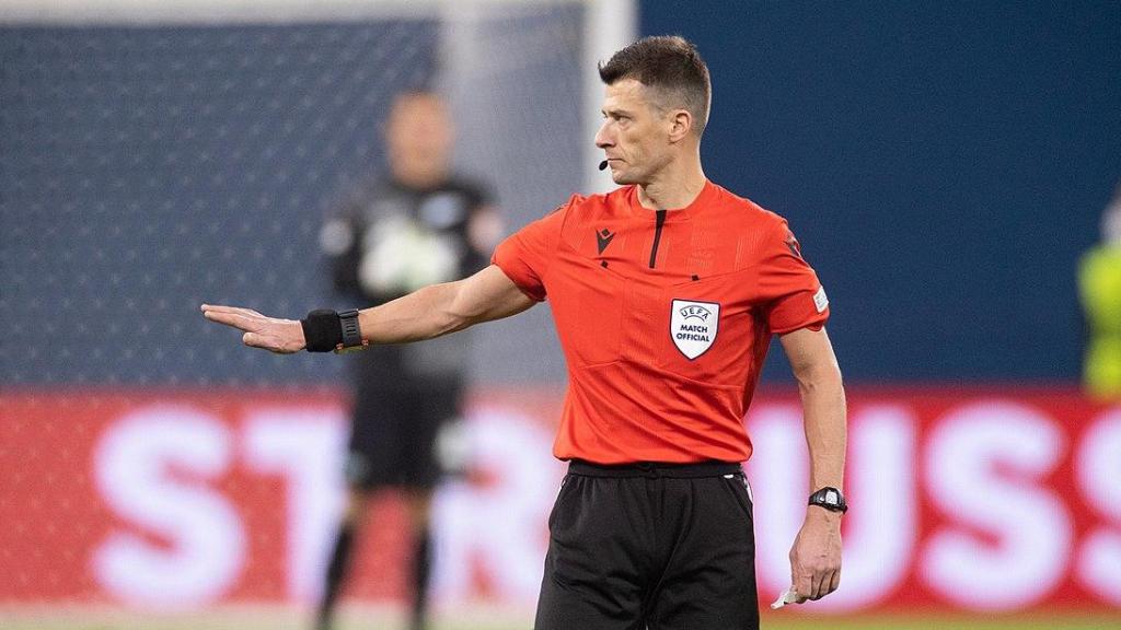 Benoît Bastien, árbitro del Georgia - España.