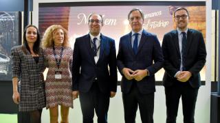El alcalde de Salamanca, Carlos García Carbayo; el concejal de Turismo y Cultura, Ángel Fernández; la concejala de Relaciones Institucionales, Festejos y Tradiciones, María del Carmen Seguín; y el alcalde de Ciudad Rodrigo, Marcos Iglesias