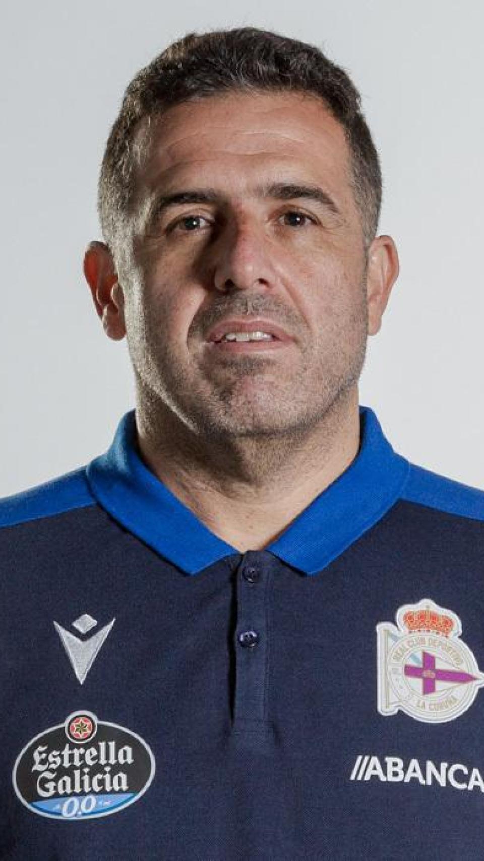 José Luis Sánchez, en una imagen ya borrada de su biografía en la página web del equipo de fútbol RCD de La Coruña.