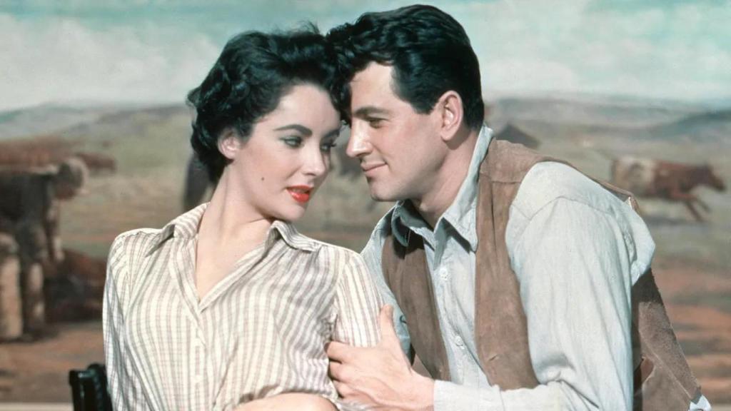 ElizabethTaylor y Rock Hudson en 'Gigante'