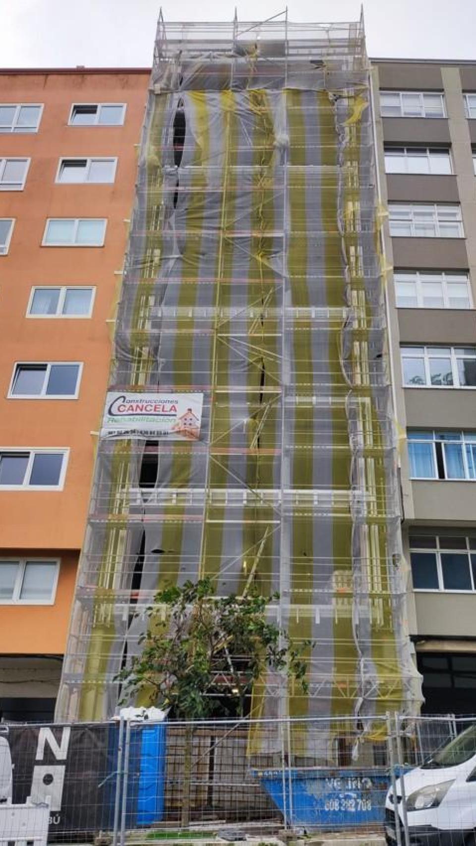 Edificio en construcción en Paseo de Ronda.