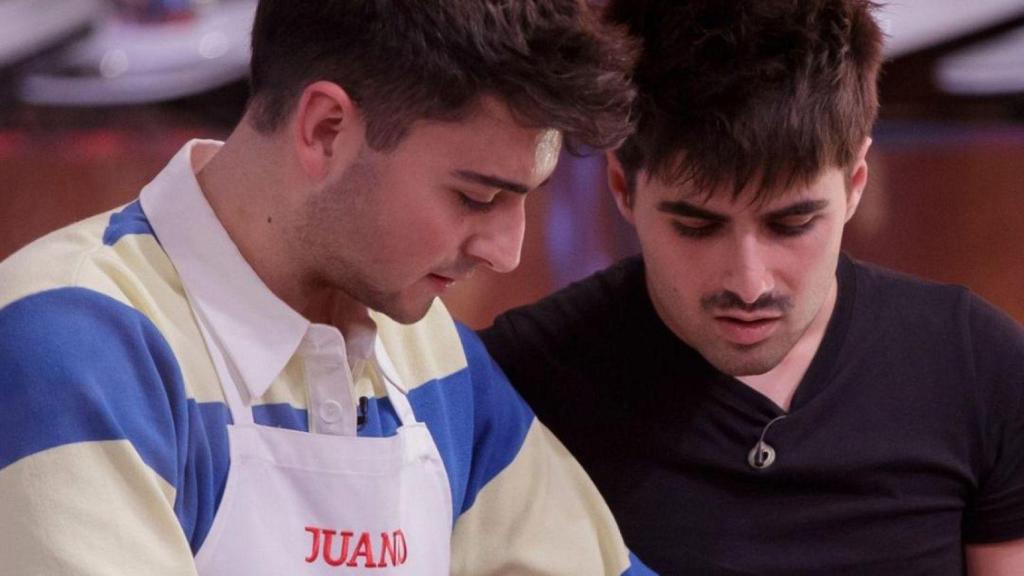 Juanjo recibió la visita de su novio, Martin Urrutia, en la semifinal de 'MasterChef'.