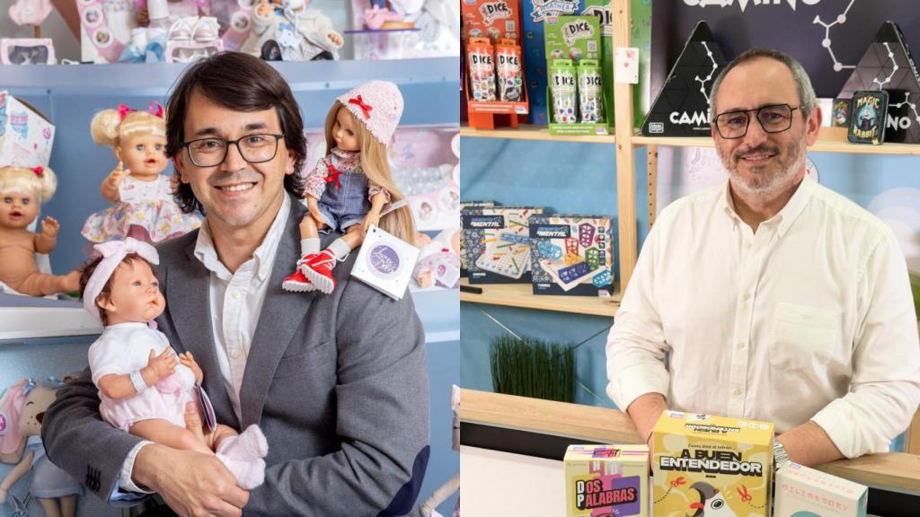 César Bernabeu y Fernando Falomir, en las respectivas sedes de sus empresas.