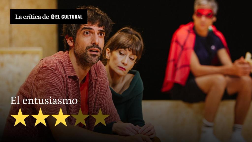 Un momento de la obra teatral 'El entusiasmo', de Pablo Remón