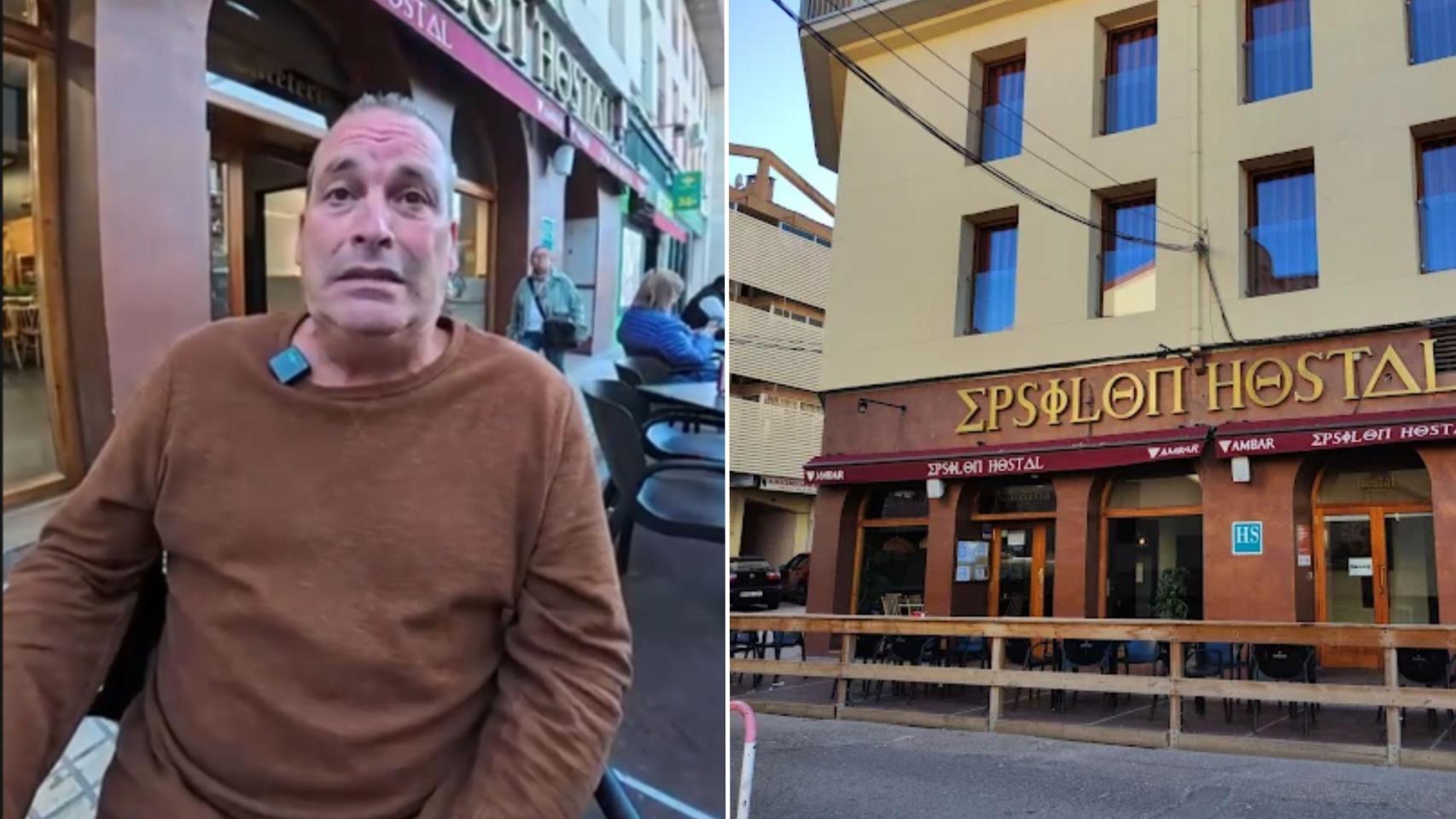 Ricardo Gil, empresario hostelero y su restaurante en Alcañiz