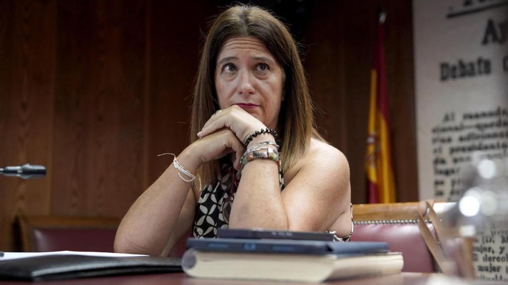 Leire Díez, el día que compareció ante la 'comisión Koldo' del Senado.