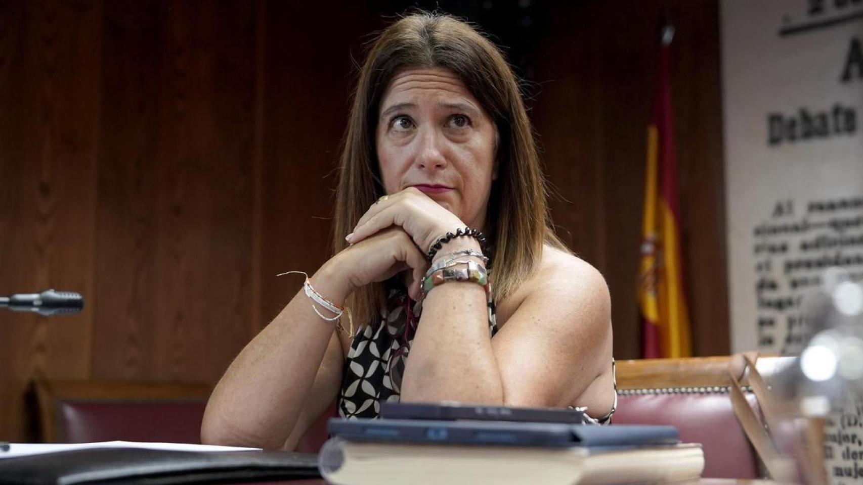 Leire Díez, en la 'comisión Koldo' del Senado.