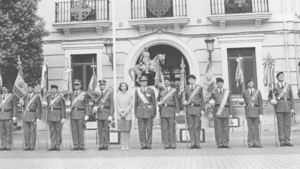 Juan Carlos I en la Academia de Caballería