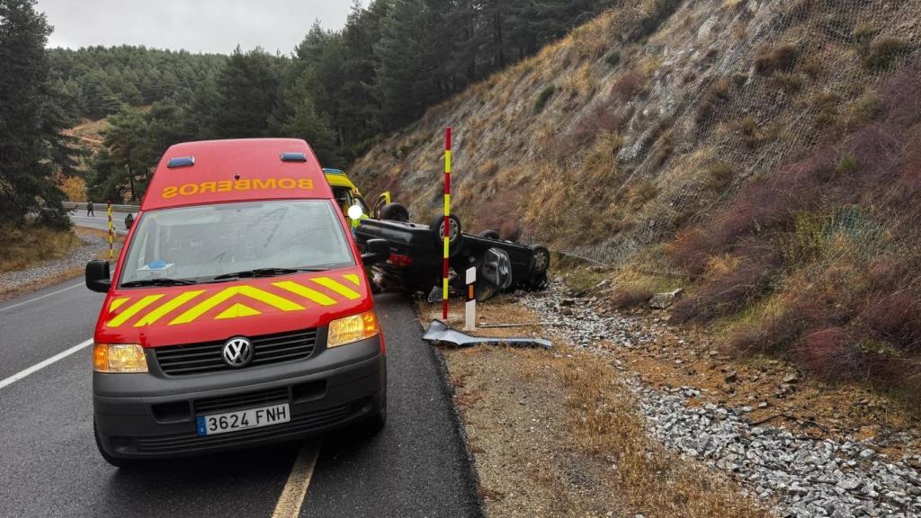 Accidente vial en km20 de la CL-505, en El Herradón - La Cañada,
