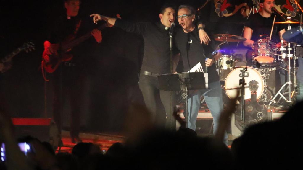 Concierto en el salón de actos de un colegio de Toledo en marzo de 2020, días antes del confinamiento.