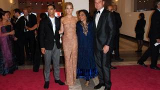 Mira Nair, in 2012 with Kate Hudson, Liv Shreiber and Riz Ahmed.