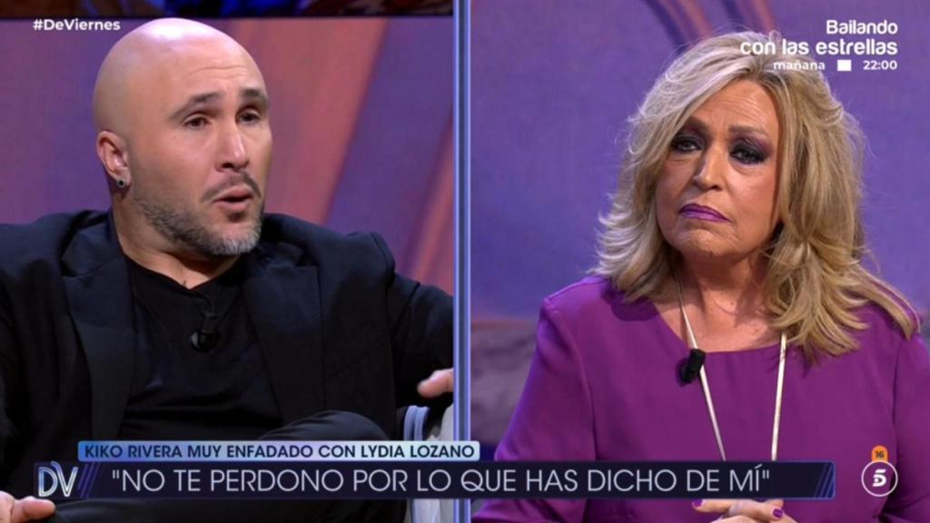 Kiko Rivera y Lydia Lozano se enzarzan en '¡De Viernes!'.