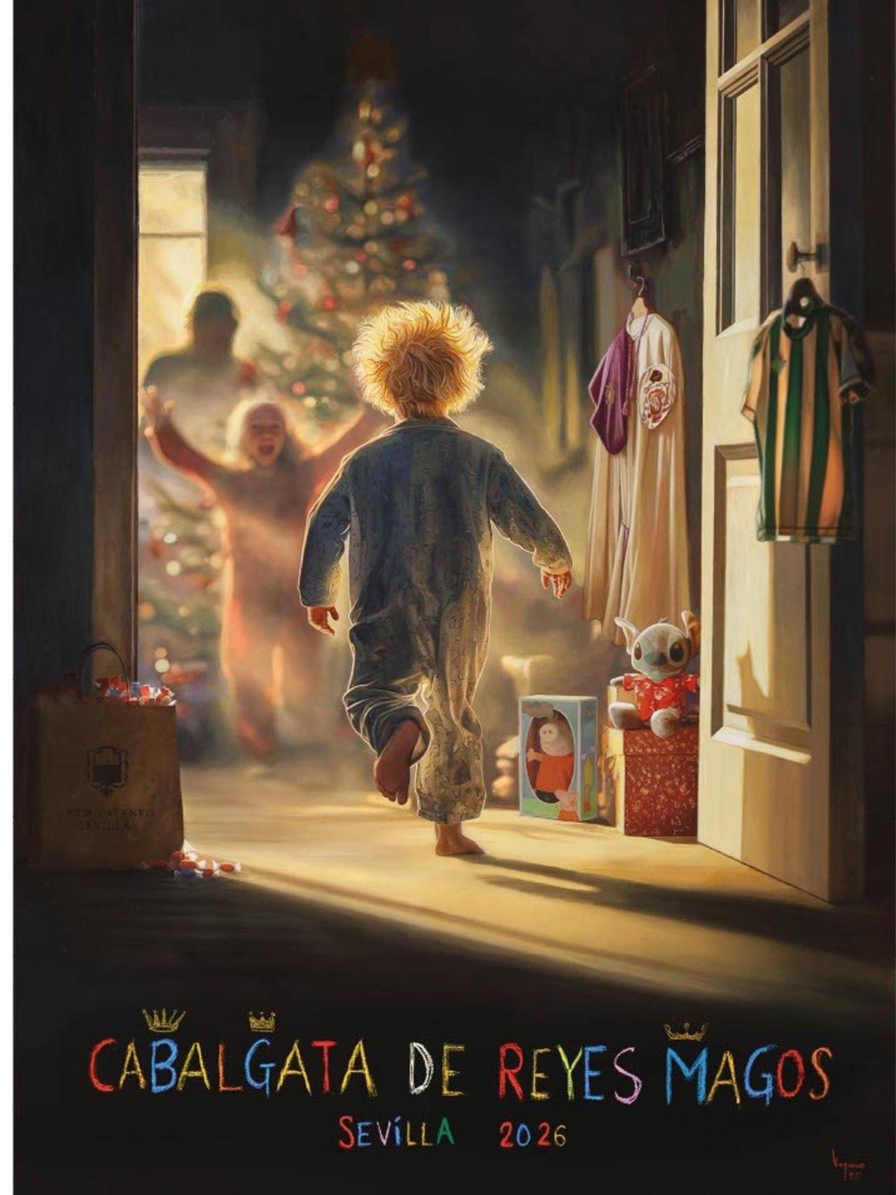 Así es el cartel de la Cabalgata de Reyes Magos 2026.