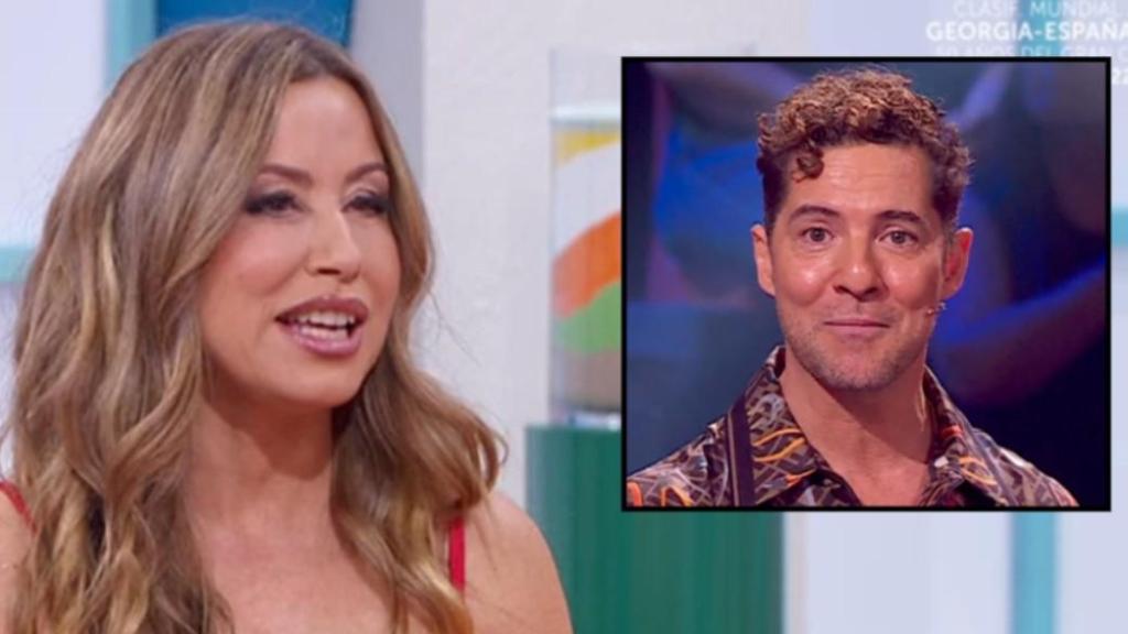 Verónica Romero y David Bisbal, en un fotomontaje de BLUPER.