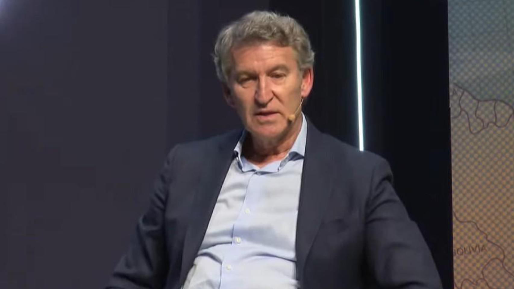 Feijóo, este sábado en Madrid.