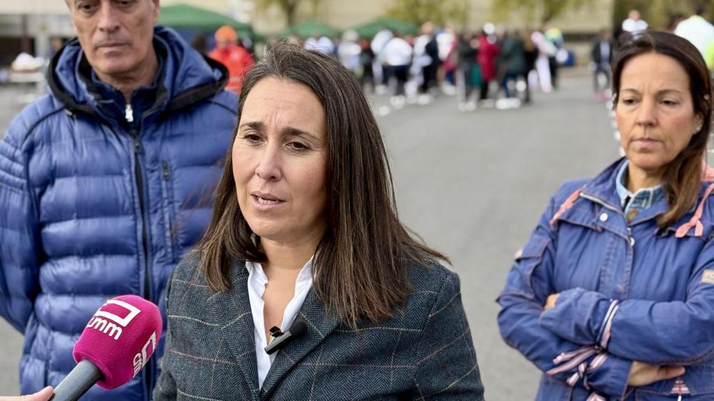 Alejandra Hernández ha atendido a los medios de comunicación en Illescas (Toledo).