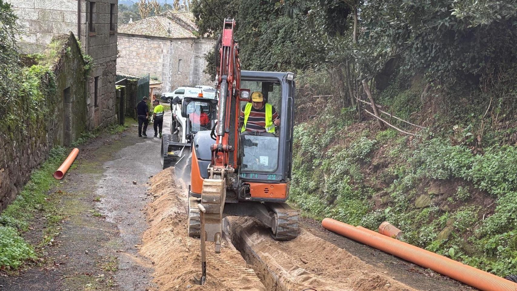 Nigrán (Pontevedra) completa en saneamiento de una decena de calles de gran complejidad técnica