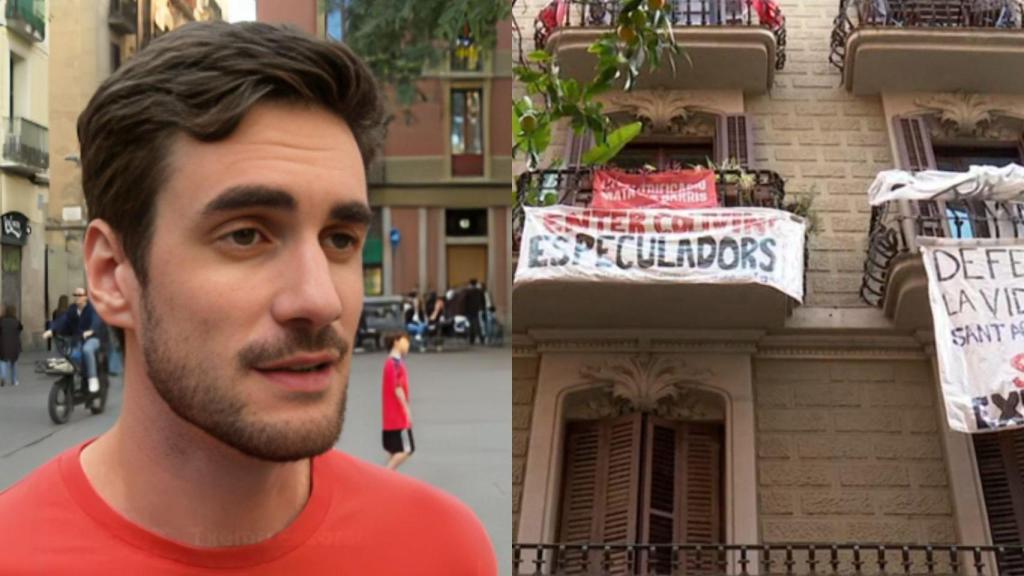 Txema y el bloque de pisos comprados por un fondo de inversión.