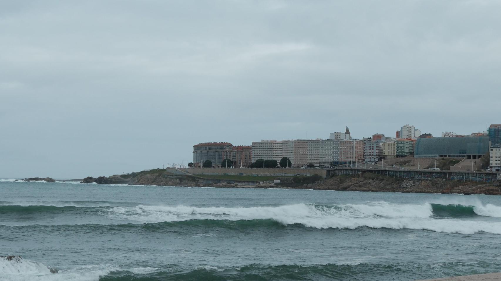 Imagen de archivo de cielos nublados en A Coruña.