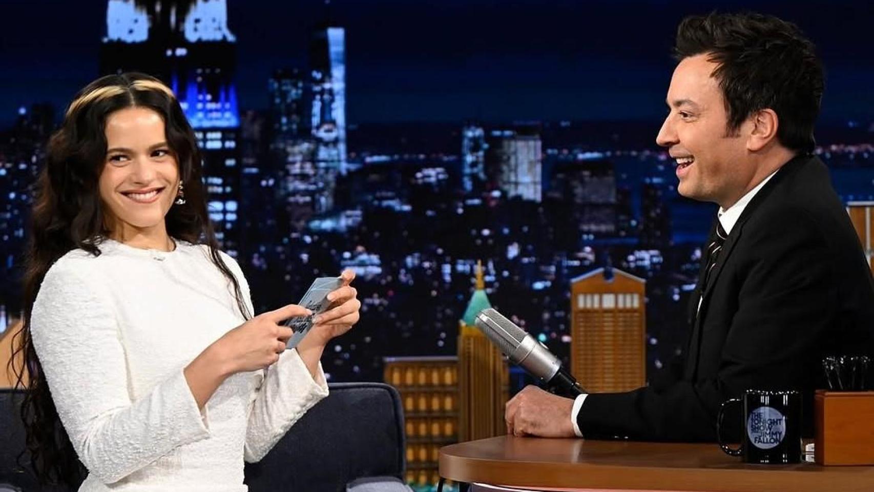 Rosalía acudió a 'The Tonight Show' de Jimmy Fallon este domingo.