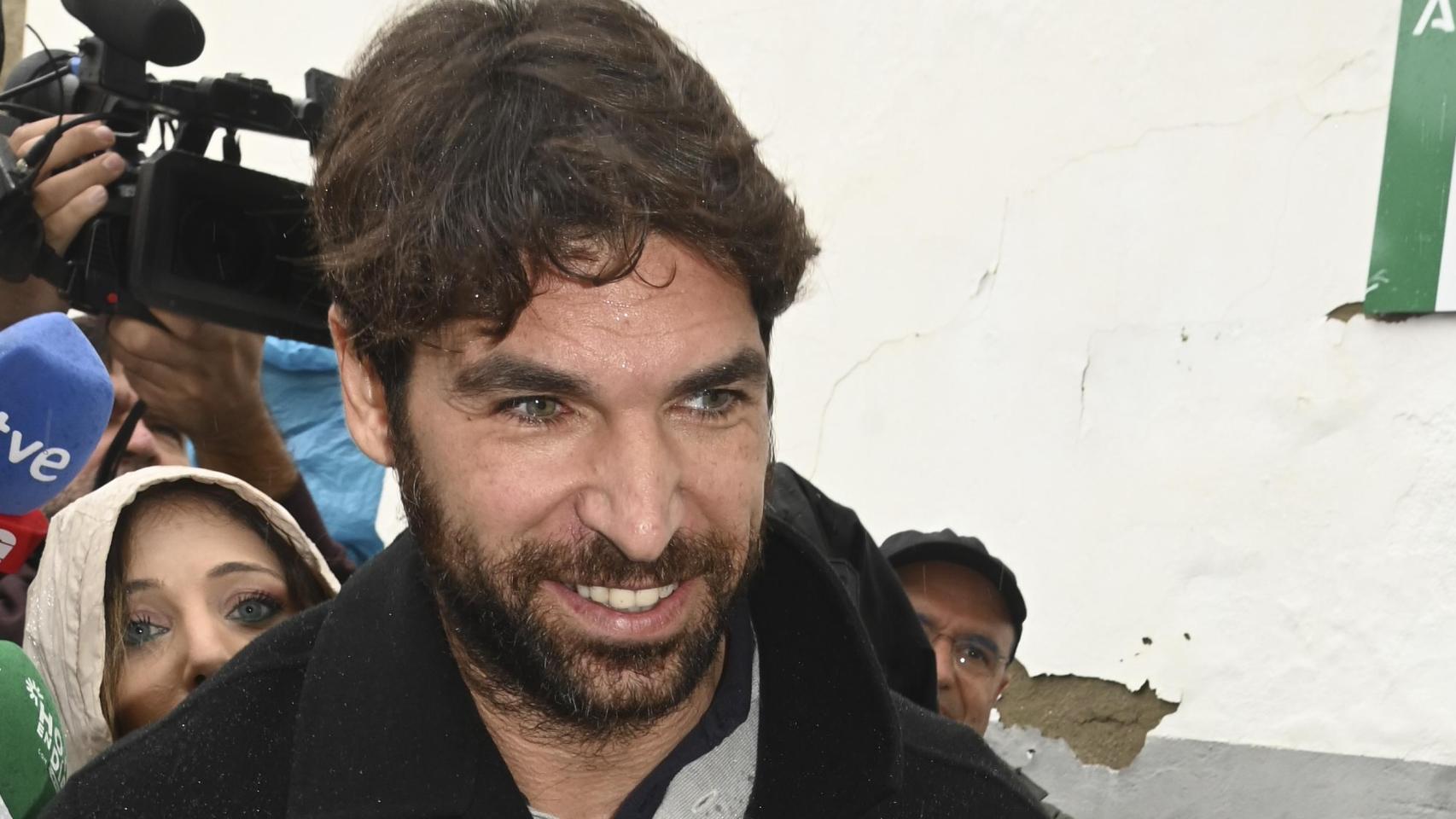 Cayetano Rivera, llegando a los juzgados de Sevilla, este lunes, día 17.